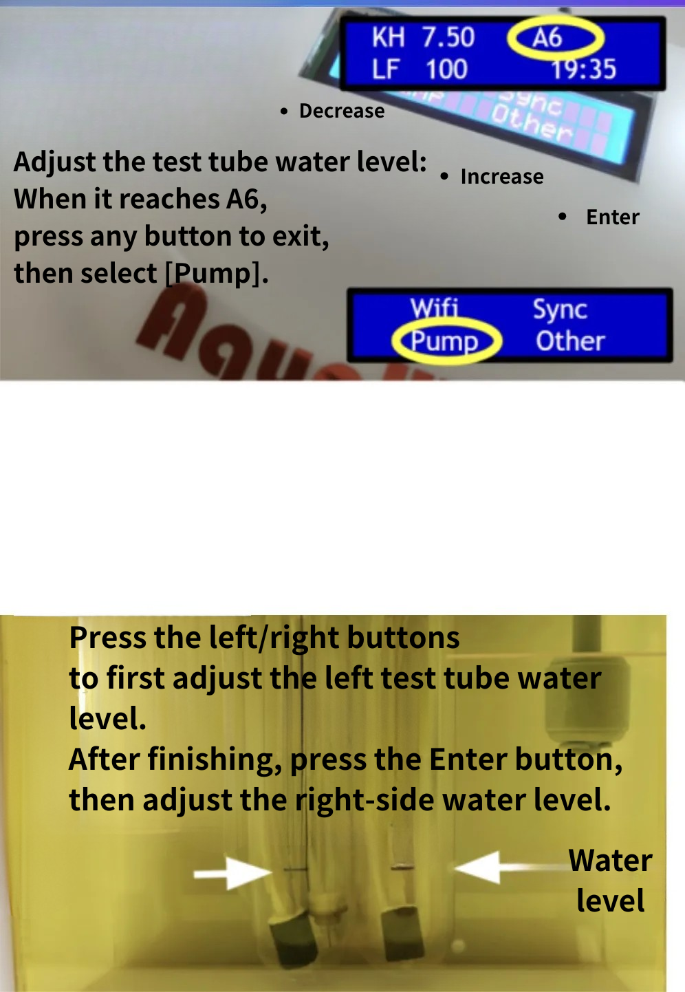 Pump Menu Screen